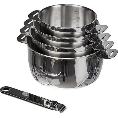 Kitchen Fun By Beka - 4 Stainless Steel Saucepans with Removable Handles - 14/16/18/20cm Set Kitchen Fun By Beka - 4 Stainless Steel Saucepans with Removable Handles - 14/16/18/20cm Set