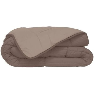 Edredón Poyet Motte - Microfibra Beige/Marrón 200g/m² - 240x260 cm Edredón Poyet Motte - Microfibra Beige/Marrón 200g/m² - 240x260 cm