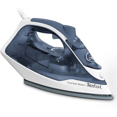 Tefal FV2837E0 - Albastru, Gri, Alb - Fier de calcat uscat și cu abur Tefal FV2837E0 - Albastru, Gri, Alb - Fier de calcat uscat și cu abur
