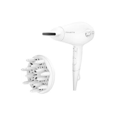 Sèche-cheveux blanc Rowenta - CV6130F0 - Séchage rapide, Volume, Doux, Réglage température - Publicité Sèche-cheveux blanc Rowenta - CV6130F0 - Séchage rapide, Volume, Doux, Réglage température - Publicité