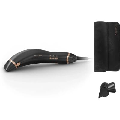 Uscător de păr Rowenta Air Motion Negru Cupru - Ușor, Ergonomic, 170 km/h Uscător de păr Rowenta Air Motion Negru Cupru - Ușor, Ergonomic, 170 km/h