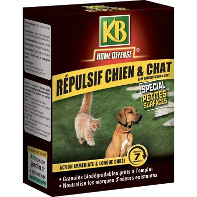 KB HOME DEFENSE - Répulsif chiens et chats granulés - 200 g - Granulés répulsifs - Publicité KB HOME DEFENSE - Répulsif chiens et chats granulés - 200 g - Granulés répulsifs - Publicité