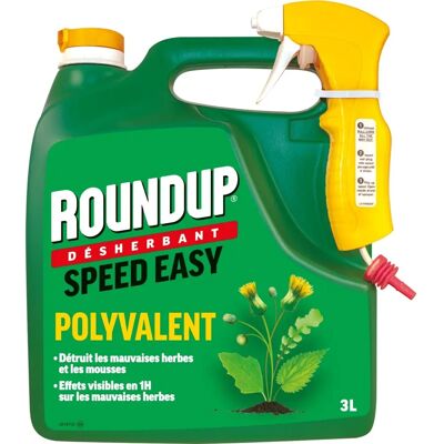 Fertiligène - Round Up - Polyvalent - 3 L - Herbicide - Publicité Fertiligène - Round Up - Polyvalent - 3 L - Herbicide - Publicité