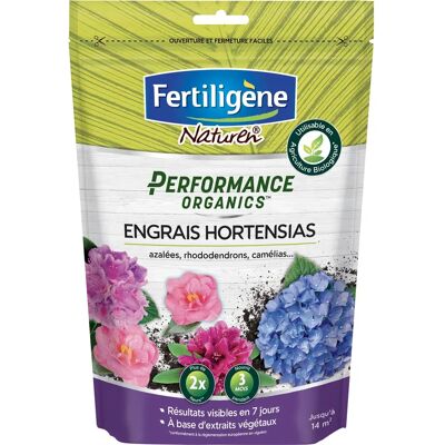 Fertiligène Engrais Bio pour Hortensias - Nourriture pour Plantes - Publicité Fertiligène Engrais Bio pour Hortensias - Nourriture pour Plantes - Publicité