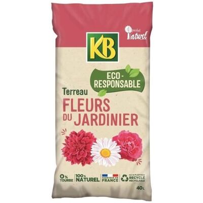 Terreau idéal KB - 40L - Terreau pour fleurs - Publicité Terreau idéal KB - 40L - Terreau pour fleurs - Publicité