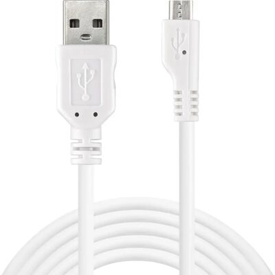 Sandberg 440-72 câble USB - Micro-USB B - Blanc - Câble USB - Publicité Sandberg 440-72 câble USB - Micro-USB B - Blanc - Câble USB - Publicité