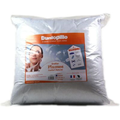 DUNLOPILLO - Oreiller Plumes Ferme - 60/60 - Pillow - Publicité DUNLOPILLO - Oreiller Plumes Ferme - 60/60 - Pillow - Publicité
