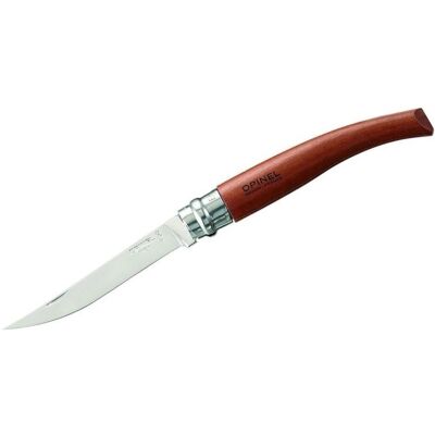 Opinel No10 Kniv i Rostrinkstål - Böjt Design - Bubinga Handtag Opinel No10 Kniv i Rostrinkstål - Böjt Design - Bubinga Handtag