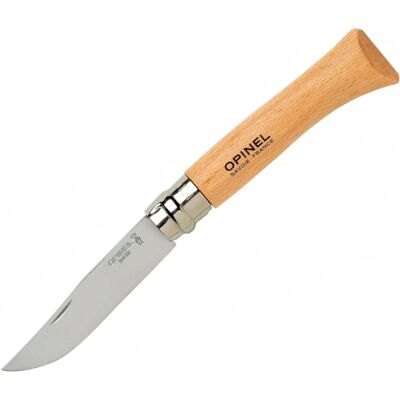Couteau Opinel No 7 Virobloc - 8cm Acier Inoxydable - Marron - Publicité Couteau Opinel No 7 Virobloc - 8cm Acier Inoxydable - Marron - Publicité