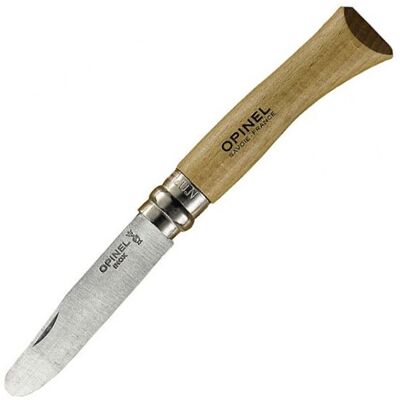 Couteau Pliant OPINEL No.7 - 7,5cm Acier inoxydable Hêtre Couteau Pliant OPINEL No.7 - 7,5cm Acier inoxydable Hêtre