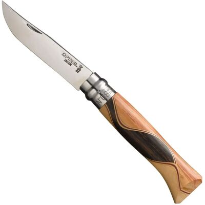 Opinel N°08 Lame miroir pliant - Acier inoxydable, Manche Bruno Chaperon Opinel N°08 Lame miroir pliant - Acier inoxydable, Manche Bruno Chaperon