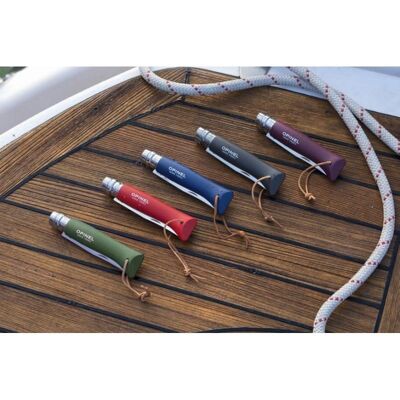 Opinel N°08 Roter Klappmesser - Outdoor, EDC, Sicher Opinel N°08 Roter Klappmesser - Outdoor, EDC, Sicher