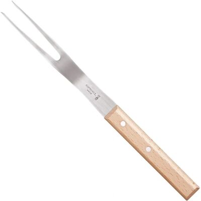 Forchetta per taglio Opinel Modello 124 - Faggio verniciato - Acciaio inossidabile - Francia Forchetta per taglio Opinel Modello 124 - Faggio verniciato - Acciaio inossidabile - Francia