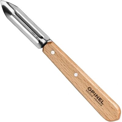 Économe Opinel N°115 - Acier inoxydable, Bois de hêtre - Publicité Économe Opinel N°115 - Acier inoxydable, Bois de hêtre - Publicité