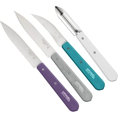 Set de Couteaux de Cuisine Art Deco Opinel - 4 Pièces Set de Couteaux de Cuisine Art Deco Opinel - 4 Pièces