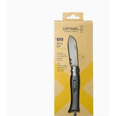 Cuchillo Plegable Opinel Nr.09 Gris - Herramienta Multiuso - Francia Cuchillo Plegable Opinel Nr.09 Gris - Herramienta Multiuso - Francia
