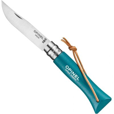 Couteau Opinel N°06 Turquoise - Classique, Robuste & Élégant - Publicité Couteau Opinel N°06 Turquoise - Classique, Robuste & Élégant - Publicité