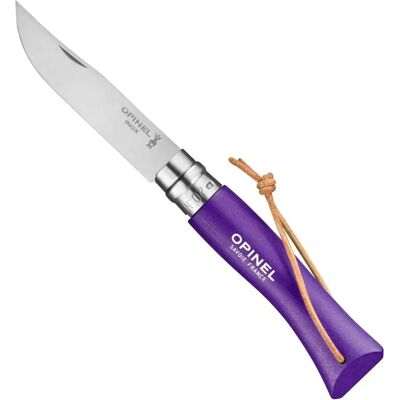 Opinel No 7 Violet Locking Knife - Stainless Steel 8cm Opinel No 7 Violet Locking Knife - Stainless Steel 8cm