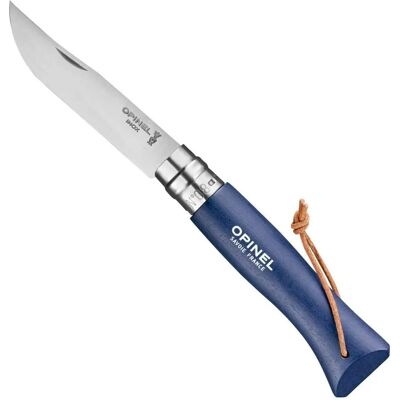 Opinel No 8 Colorama Earth (roestvrij staal) - roestvrij staal, blauw Opinel No 8 Colorama Earth (roestvrij staal) - roestvrij staal, blauw