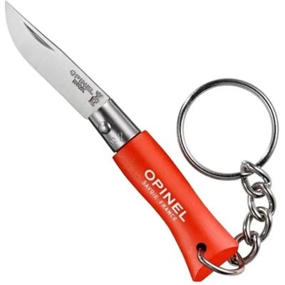 Opinel No. 02RV Faca de Bolso Laranja - Ferramenta Dobrável com Chaveiro Opinel No. 02RV Faca de Bolso Laranja - Ferramenta Dobrável com Chaveiro