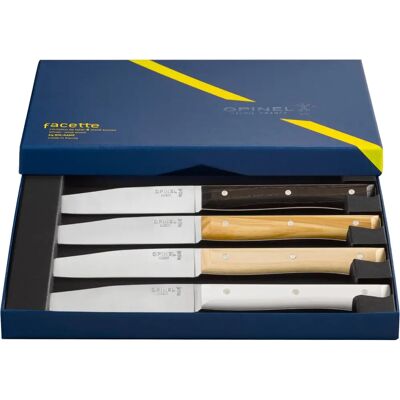 Opinel Facette Mix, glatt, 4er-Set, Küchenmesser Opinel Facette Mix, glatt, 4er-Set, Küchenmesser