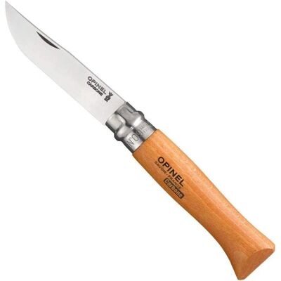 Opinel No 9 Locking Knife - Carbon Steel - Brown - Knife Opinel No 9 Locking Knife - Carbon Steel - Brown - Knife