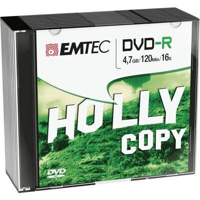 Emtec ECOVR471016SL 4,7GB DVD-R - DVD-R - Publicité Emtec ECOVR471016SL 4,7GB DVD-R - DVD-R - Publicité
