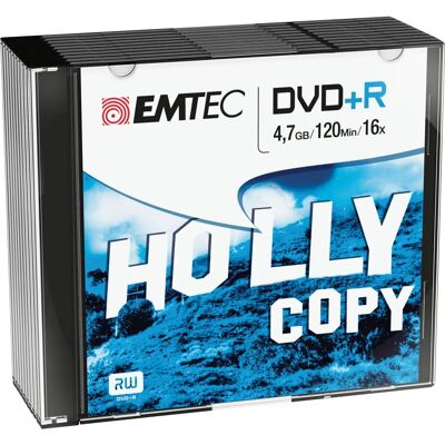 Emtec ECOVPR471016SL 4,7 GB DVD+R - DVDs Emtec ECOVPR471016SL 4,7 GB DVD+R - DVDs