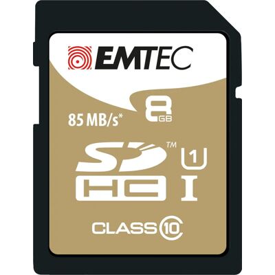Carte Mémoire Emtec ECMSD8GHC10GP - 8 GB SDHC Classe 10 - Publicité Carte Mémoire Emtec ECMSD8GHC10GP - 8 GB SDHC Classe 10 - Publicité
