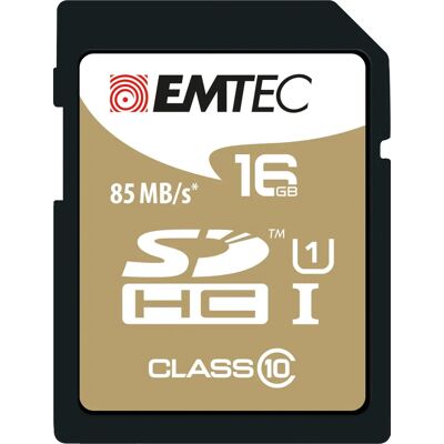 Emtec ECMSD16GHC10GP 16GB UHS-I SDHC Klasse 10 Speicherkarte Emtec ECMSD16GHC10GP 16GB UHS-I SDHC Klasse 10 Speicherkarte