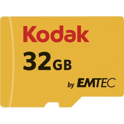 Kodak Speicherkarte - 32 GB UHS-I Class 10 - MicroSDHC + Adapter Kodak Speicherkarte - 32 GB UHS-I Class 10 - MicroSDHC + Adapter