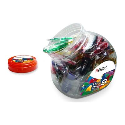 Emtec ECMMD16GC410JAR80 USB-Stick - 16 GB - Blau, Grün, Violett, Rot, Gelb Emtec ECMMD16GC410JAR80 USB-Stick - 16 GB - Blau, Grün, Violett, Rot, Gelb
