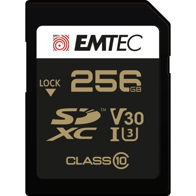 Carte mémoire Emtec 256GB UHS-I U3 SDXC - Classe 10 Carte mémoire Emtec 256GB UHS-I U3 SDXC - Classe 10