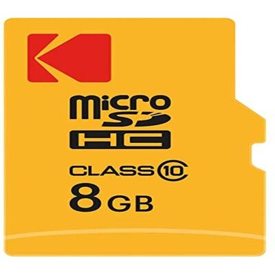Carte Micro SDHC Kodak 8GB Classe 10 avec Adaptateur - Stockage Haute Vitesse - Publicité Carte Micro SDHC Kodak 8GB Classe 10 avec Adaptateur - Stockage Haute Vitesse - Publicité