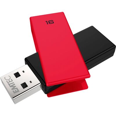 Clé USB Emtec C350 Brick 16GB - Rouge - Publicité Clé USB Emtec C350 Brick 16GB - Rouge - Publicité