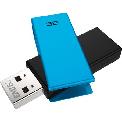 Pen drive Emtec C350 Brick 2.0 - 32GB - Azul Pen drive Emtec C350 Brick 2.0 - 32GB - Azul