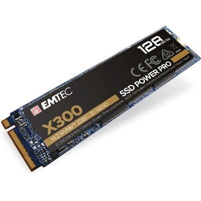 Emtec X300 128 GB M.2 PCIe NVMe SSD - SSD Emtec X300 128 GB M.2 PCIe NVMe SSD - SSD