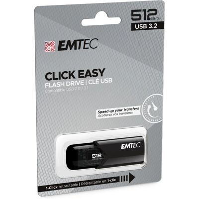 Emtec B110 Click Easy 512GB Chiavetta USB - USB 3.2 Gen 2 Emtec B110 Click Easy 512GB Chiavetta USB - USB 3.2 Gen 2