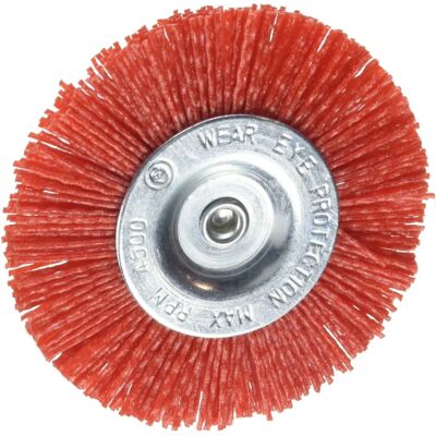 Tivoly 100mm Rood Nylon Cirkelborstel - Hout Schuren Tivoly 100mm Rood Nylon Cirkelborstel - Hout Schuren