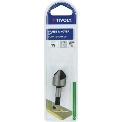 Tivoly Conisch boor - 19 mm - Voor 6 mm schacht - Schroefkopruimte Tivoly Conisch boor - 19 mm - Voor 6 mm schacht - Schroefkopruimte