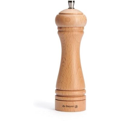 Moedor de sal de madeira Java 18 cm - Utensílio de cozinha francês confiável Moedor de sal de madeira Java 18 cm - Utensílio de cozinha francês confiável