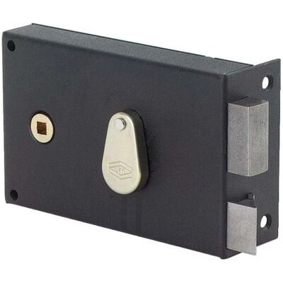 Cerradura JPM 114000-01-1Y a 4 ranuras horizontales - Caja de acero, Gira de bronce Cerradura JPM 114000-01-1Y a 4 ranuras horizontales - Caja de acero, Gira de bronce