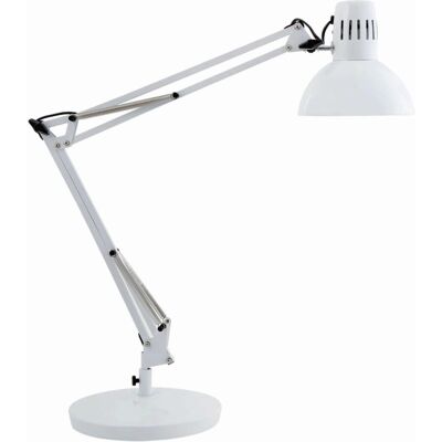 Lampa biurkowa Alba ARCHI BC biała z podwójnym ramieniem Lampa biurkowa Alba ARCHI BC biała z podwójnym ramieniem
