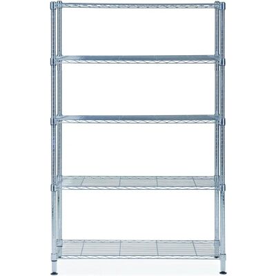 Alba Stockolm Chromowana 5-piętrowa Półka - Biuro Alba Stockolm Chromowana 5-piętrowa Półka - Biuro