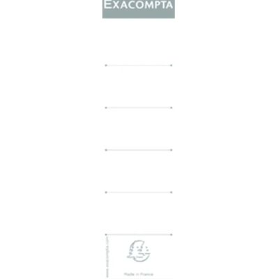 Étiquettes d'index Exacompta - dos de 70mm - Pack de 10 Étiquettes d'index Exacompta - dos de 70mm - Pack de 10