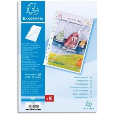 Protèges-documents A4 Exacompta - Pack de 20 couleurs - Publicité Protèges-documents A4 Exacompta - Pack de 20 couleurs - Publicité