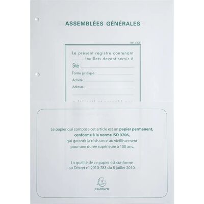 Recambio A4 Exacompta - Papel de Oficina con 4 Agujeros - Blanco Colores Variados Recambio A4 Exacompta - Papel de Oficina con 4 Agujeros - Blanco Colores Variados