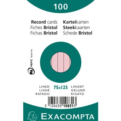 Exacompta 75x125mm Jegyzetlapok - Vegyes színek Exacompta 75x125mm Jegyzetlapok - Vegyes színek
