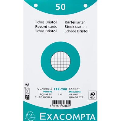 Exacompta Pages de Fichier Blanches 50 - Fournitures de Bureau - Publicité Exacompta Pages de Fichier Blanches 50 - Fournitures de Bureau - Publicité