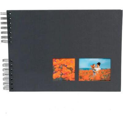 Exacompta Milano photo album Black - Spiral binding - 150 sheets - 32x22cm Exacompta Milano photo album Black - Spiral binding - 150 sheets - 32x22cm